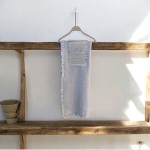 The Farmhouse Marshmallow Flutter Hem Throw